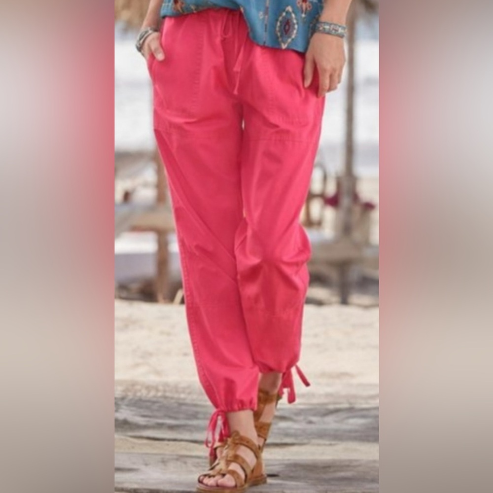 Sundance Rippling Tides Cotton High Rise Pants. NWOT